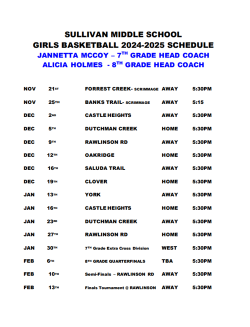 Girls Basketball
